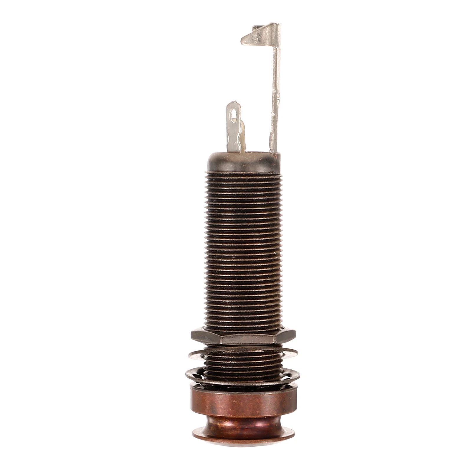 

Guitar End Pin Jack Durable Aluminum Alloy Stereo Output Jack Easy Install Guitar Pickup Plug Metal Endpin Plug