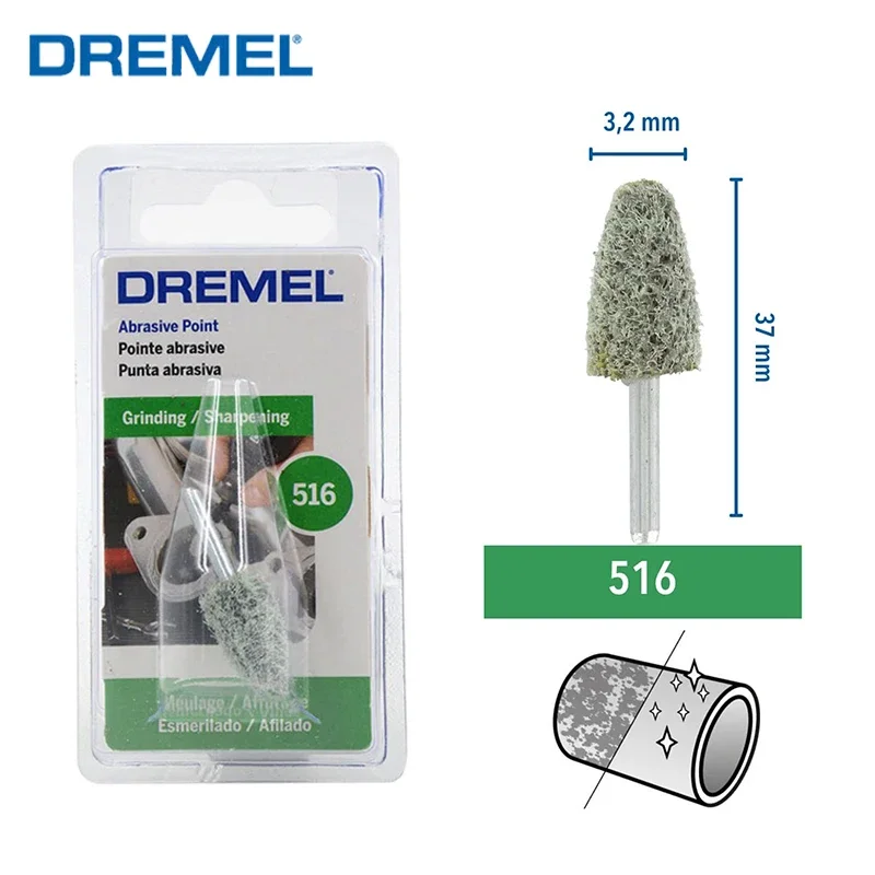 

Абразивная точка Dremel 516 для вращающихся инструментов, шлифовальная и Заточная абразивная шлифовальная машинка в форме пули