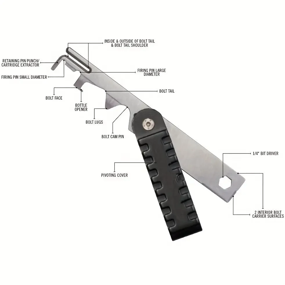 Carbon removal AR15 Scraper Tool Rifle cleaning tools for Tactical hunting