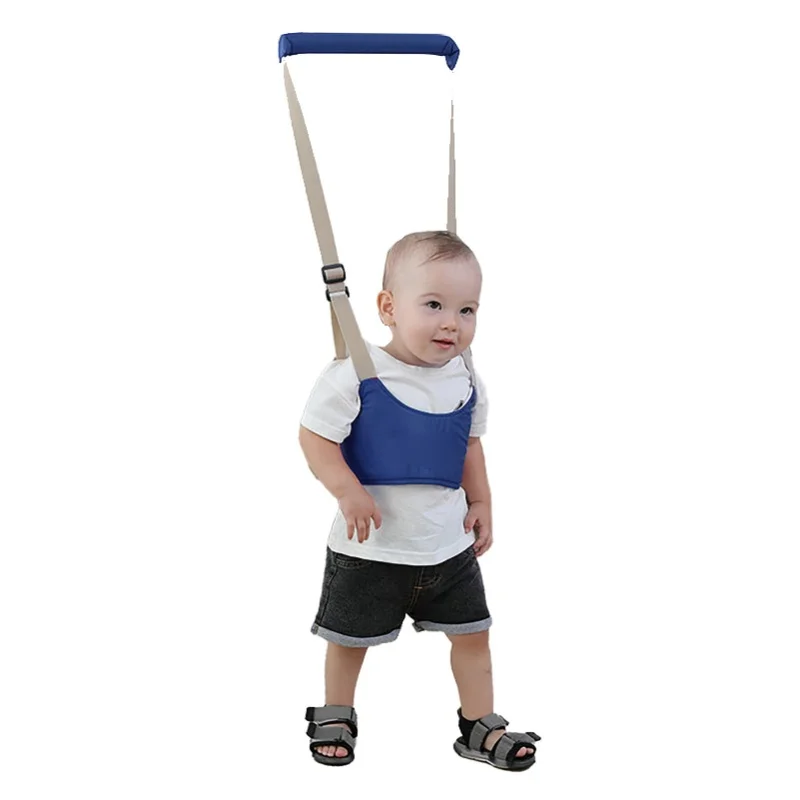 

Baby Walking Harness Handheld Adjustable Prevent Lost Absorbent Soft Breathable Toddler Infant Walking Harness Navy Blue