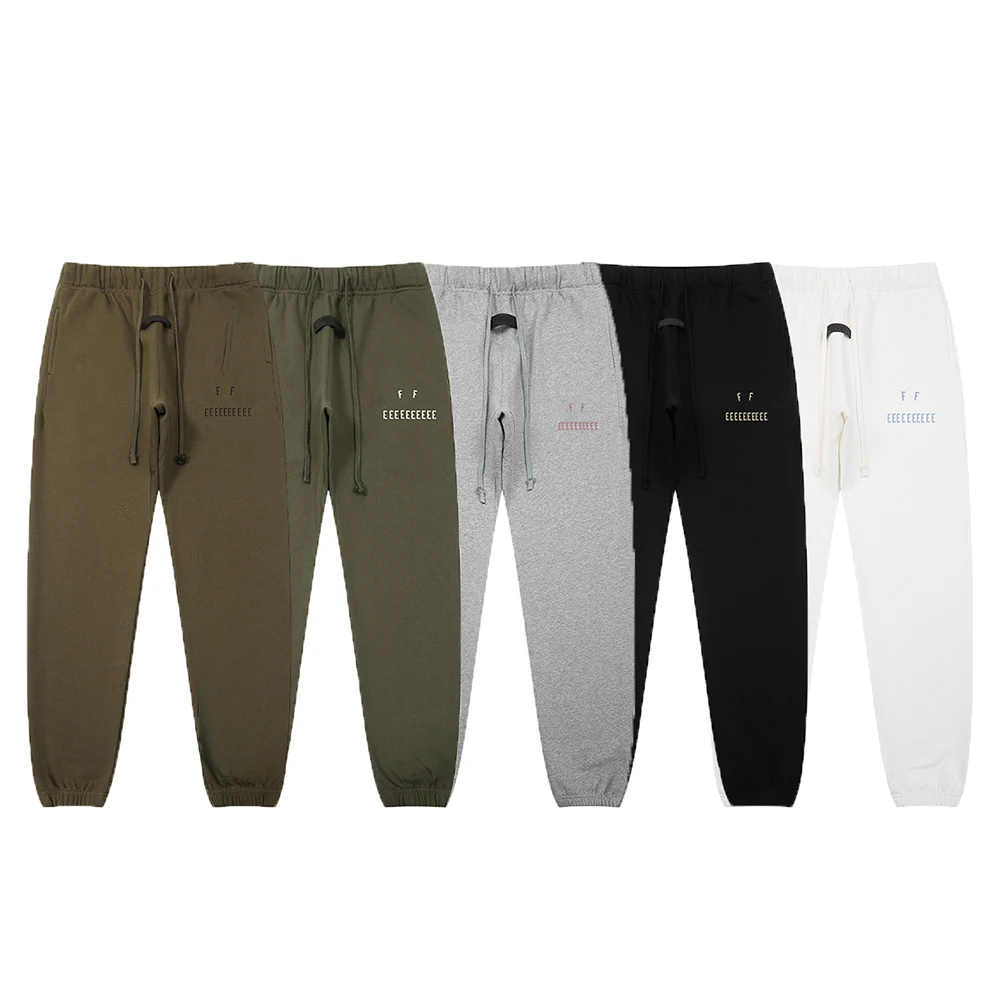 Fashion Streewear Pants Men's High Quality Cotton Fleece Drastring Sweatpant Logo Letter Print Pant Hip hop Trousers