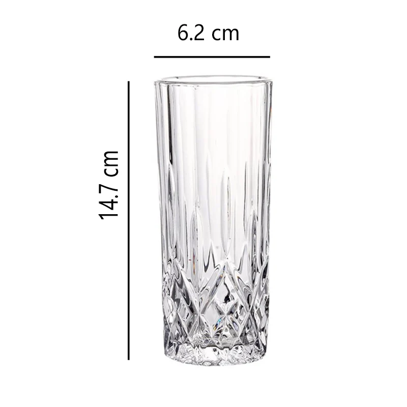 Set da 2 pezzi bicchieri da Whisky in cristallo da 8.6 once 250ml per bicchieri da festa per Scotch Bourbon Cocktail Cognac Tequila Rum Cup