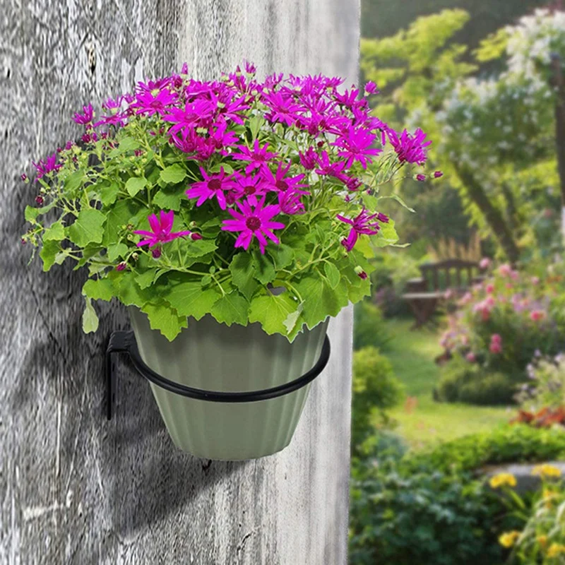 5 Inch (Approximately 12.7 Cm) Flower Pot Holder Ring Wall Mount 6-Piece Flower Pot Hook Hook Wall Mount Bracket