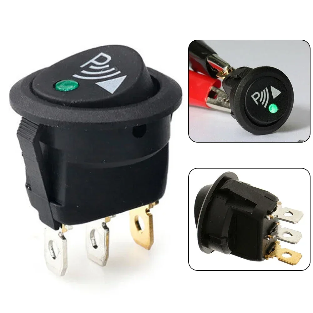 ON Off Round Rocker Switches Mini 12 Volt DC Mini Circle Toggle Switch 12V For Car Automotive RV 3 Pin