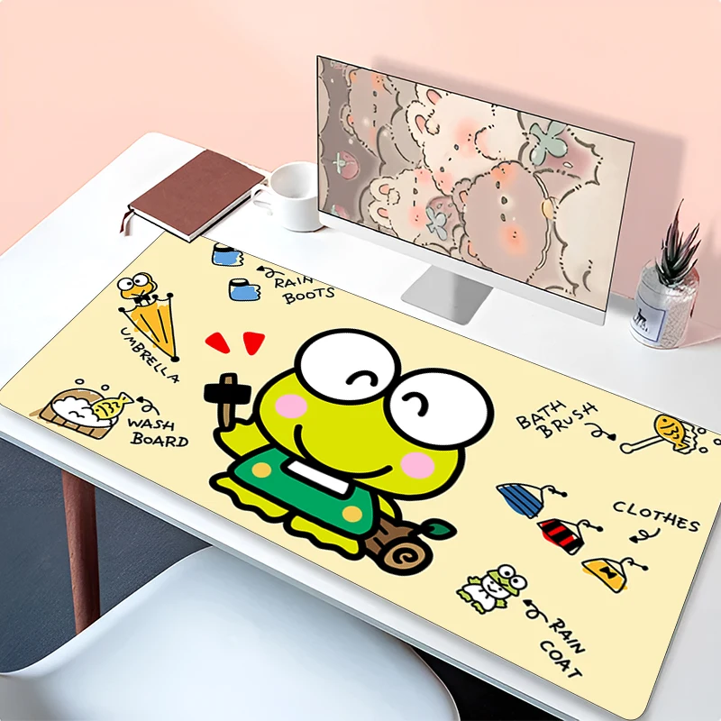 

Mouse Pad K-kero K-kero K-keroppi Large Gamer XXL Keyboard Desk Mouse Mat Carpet Rubber Tapis Souris Gaming Notbook Mousepad