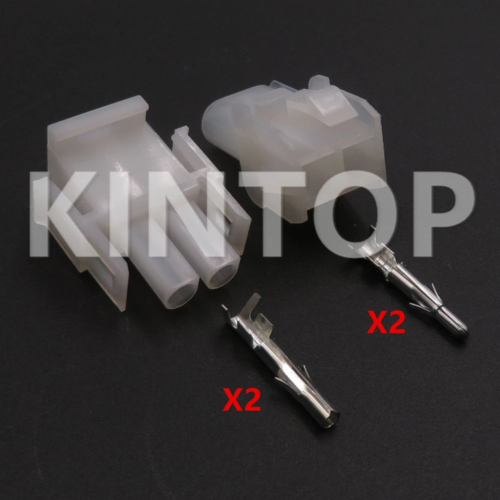 1 Set 2 Pins Car AC Assembly Plastic Housing Unsealed Connector 1-480699-0 1-480698-0 794815-1 350778-1 Auto Electric Wire Plug - Image 2