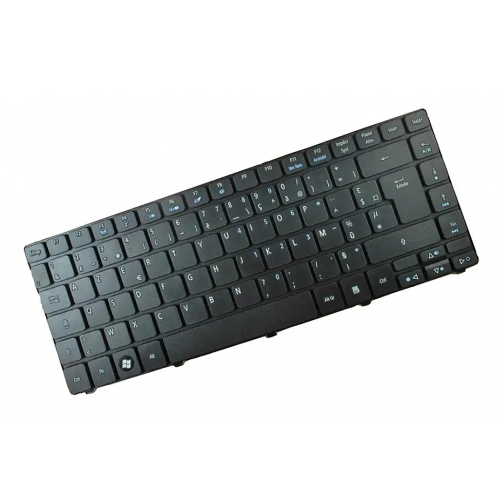Teclado Slim de Tamanho Completo com Layout QWERTY Francês, Substituição para Acer Aspire 4741 4736Z, Plástico ABS