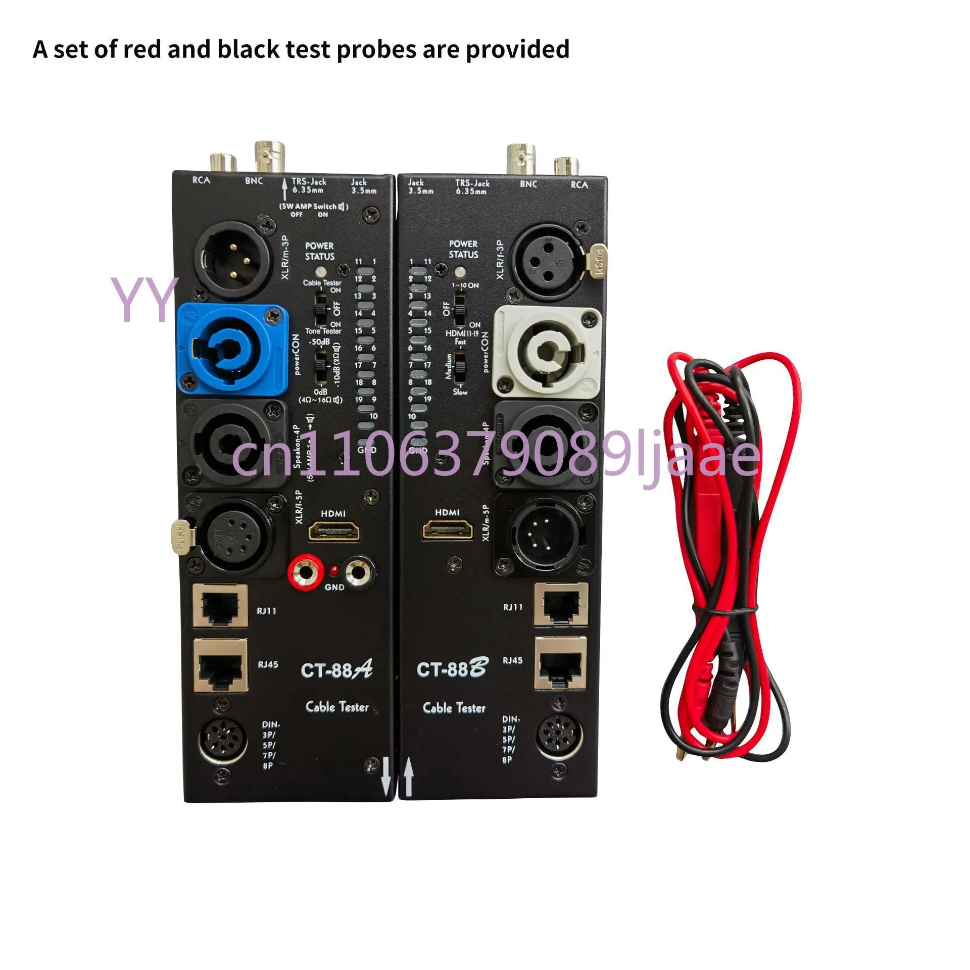 

16-in-1 CT-88 Multifunctional Audio Cable Tester Digital Display Automatic Separate Line Tester HDMI RJ45