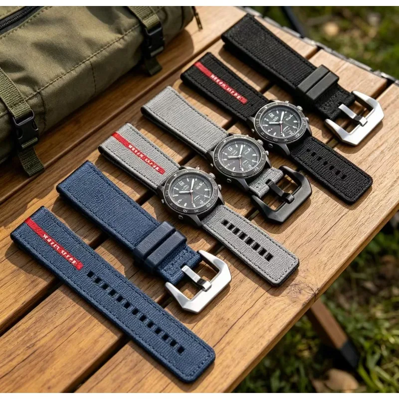 

For Panerai SUBMERSIBLE band Luna Rossa PAM1466 PAM1391 PAM1565 Bracelet Rubber Strap 22MM 26mm Men's 24mm Watch Band Waterproof