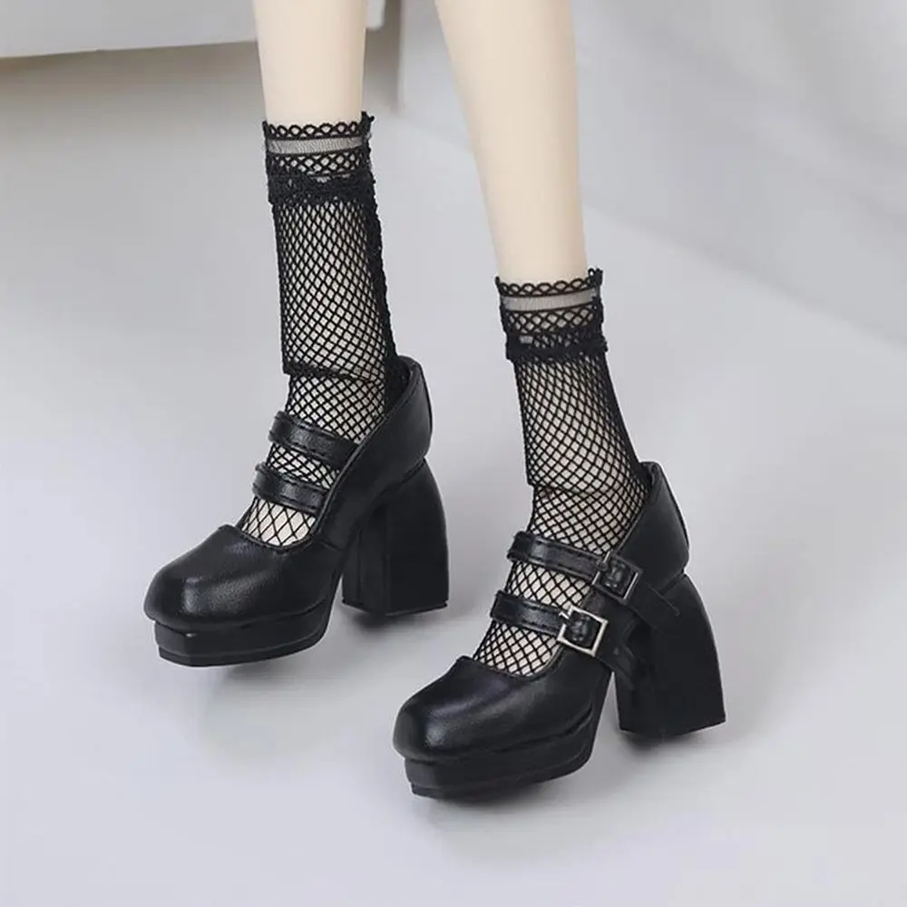 Mode Puppe Schuhe Sexy Nette Prinzessin High Heels DIY Zubehör PU Leder Spielhaus Schuhe für 1/3 1/4 BJD 45/60 cm Puppen