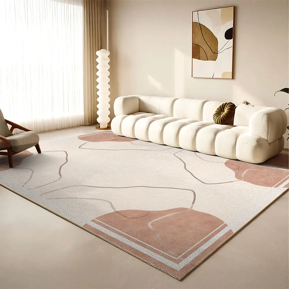 

Modern Minimalist Crystal Fleece Carpet for Bedroom Living Room Sofa Side Blanket Anti-Slip Soft Home Decoration