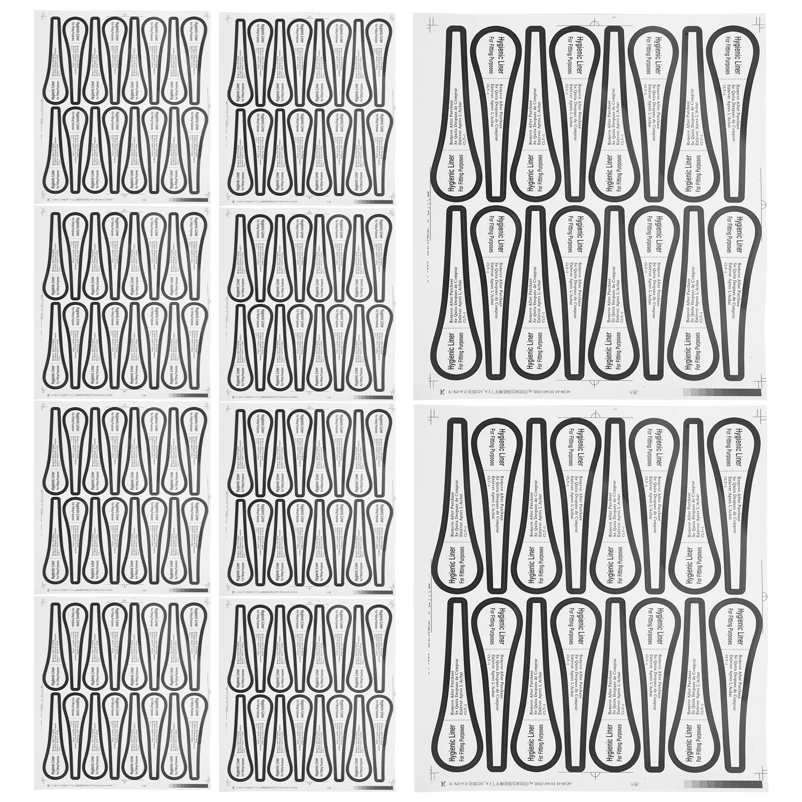 

100pcs Colorful Sticker Adhesive Liner For Swimsuit Reusable Waterproof Decal Craft Sewing Supply