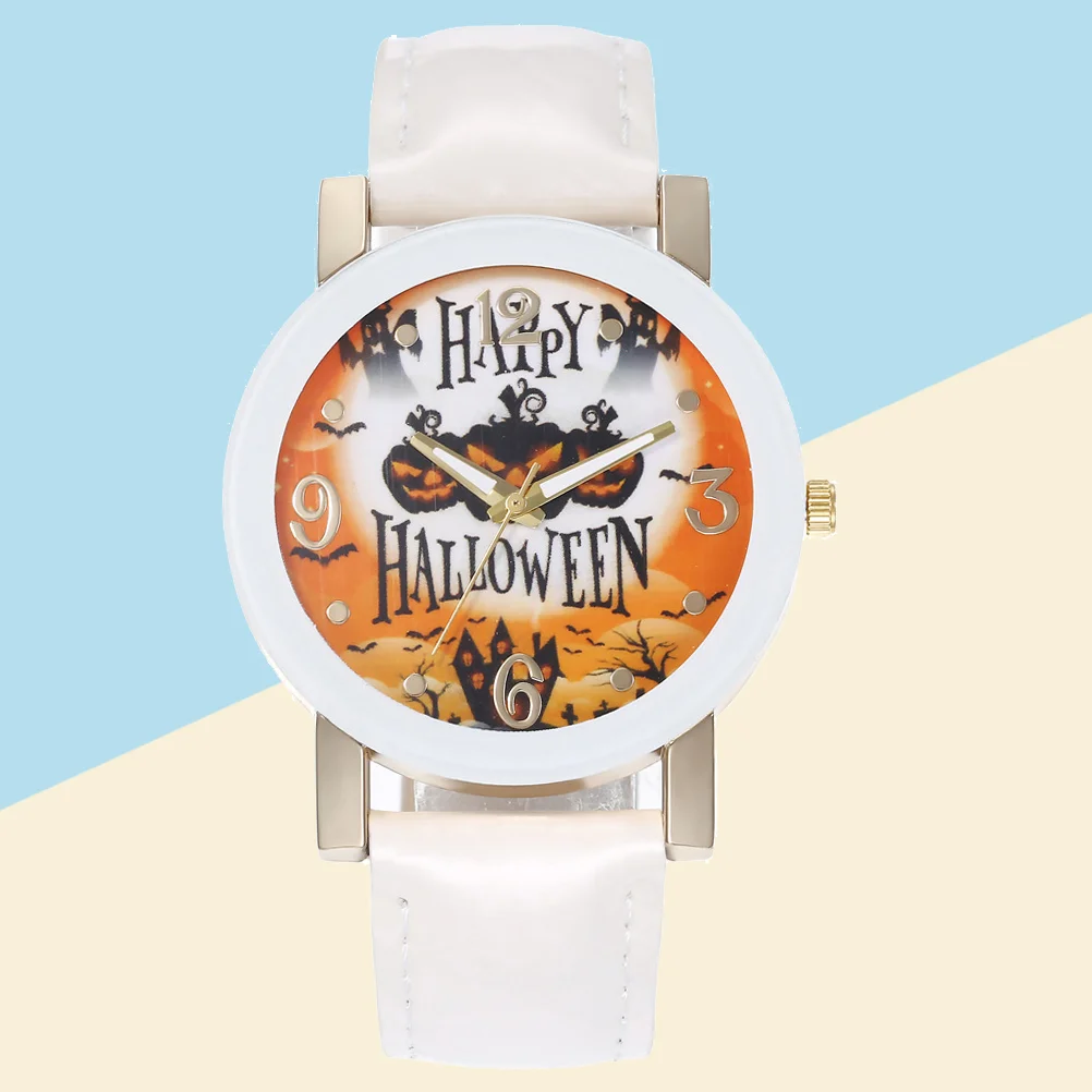 Halloween Quartz Watch Pumpkin Witch Castle Women Fashion Belt Unique Ladies Watches