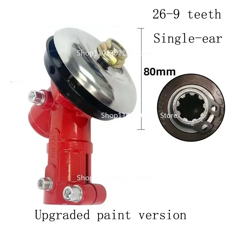 1pc Brush Cutter Trimmer Replace Gear Head Red Gearhead Gearbox 26/28mm Diameter 9-teeth Trimmer Gearbox Gearhead Brushcutter