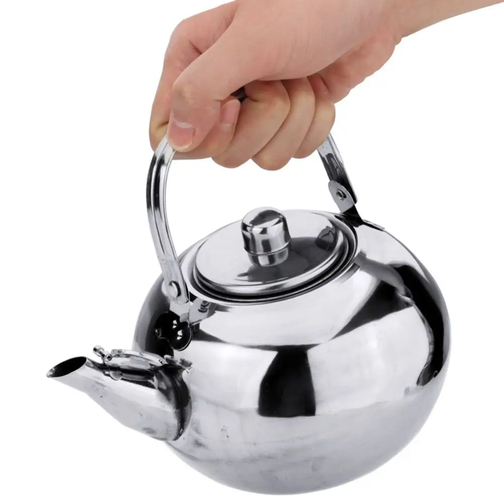 Stainless Steel Water Kettles Teapot With Infuser Filter Coffee Kettle Green Oolong Tea Jug Home Office Tea Coffee Tools