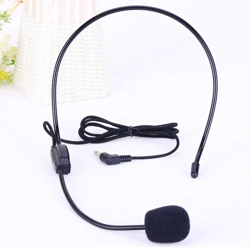 Portable Head-mounted Headset Microphone Wired 3.5mm Plug Guide Lecture Speech Headset Mic For Teaching Meeting