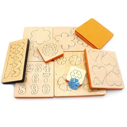 Diy Knife Mold Flower Number Heart Shape Wooden Cutting Dies Non-woven Leather Cutting For Common Big Shot And Machines S