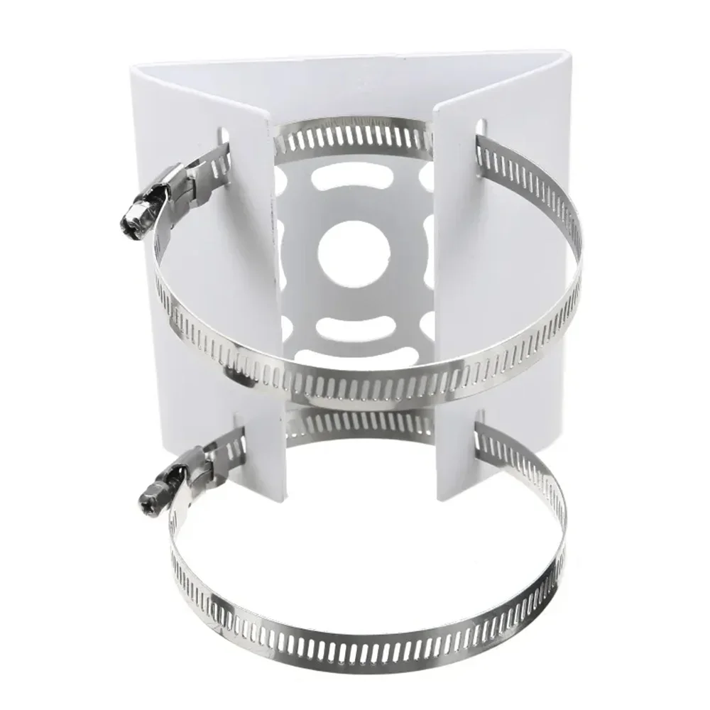 Surveillance Camera Metal Vertical Pole Mount Bracket Outdoor Monitor Security Camera Holder with Panel Mounting Accessories