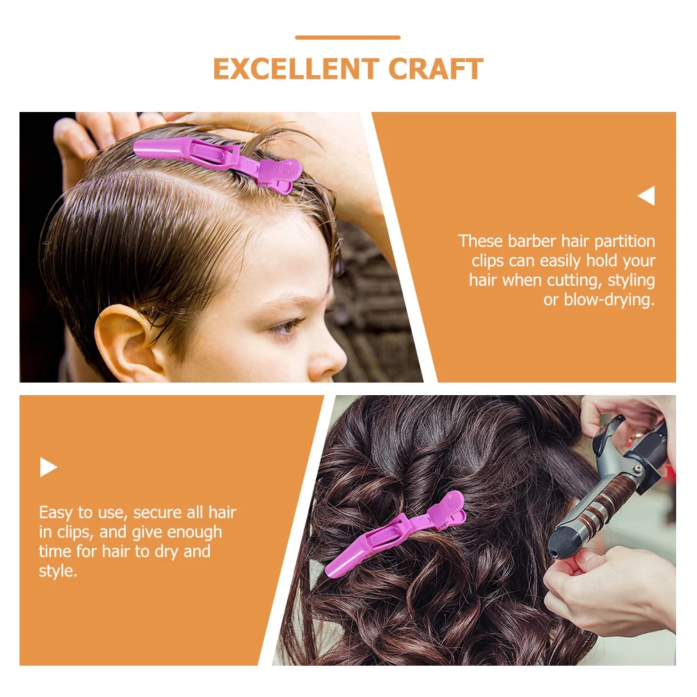 

25 шт., зажимы для перегородки волос из кожи аллигатора, зажимы для укладки волос, зажимы для стрижки, сушки феном, парикмахерские щипцы для завивки волос