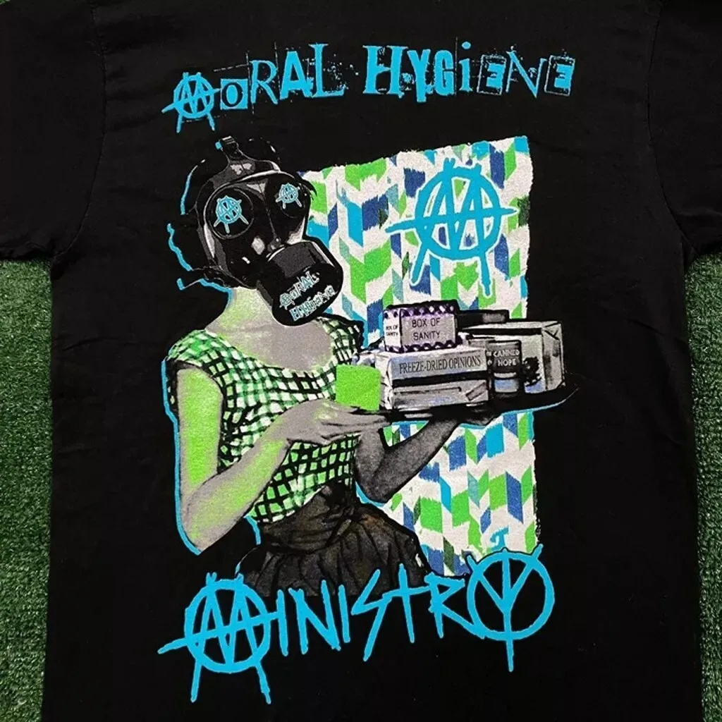 

Ministry Moral Hygiene Metal Black Short sleeve Band Unisex T-shirt Reprint