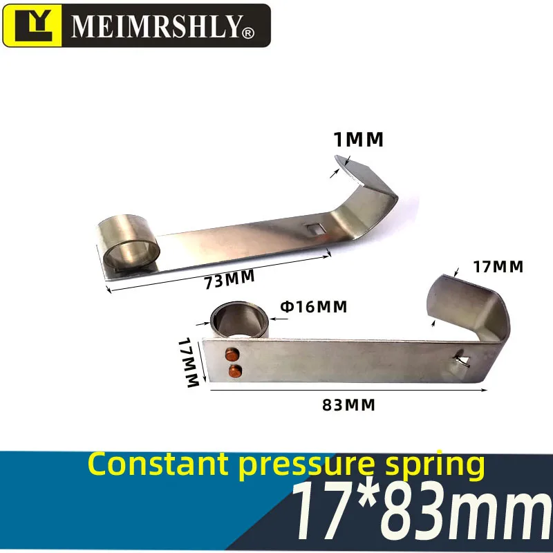 

2Pcs 17*83carbon brush holder stainless steel constant pressure spring carbon brush circlip spring clamp for electric machinery
