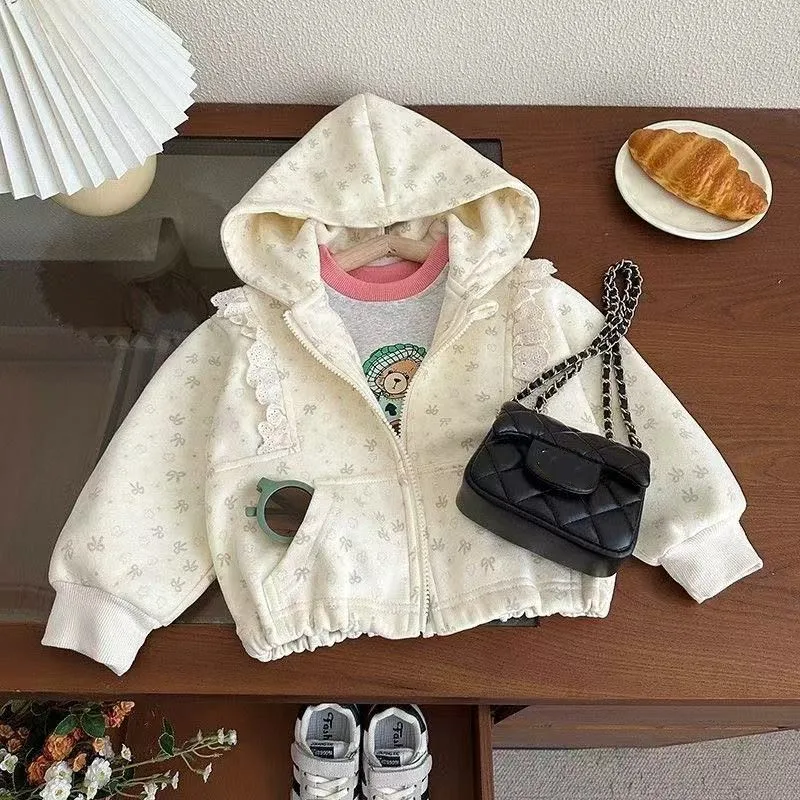 

Spring Autumn Jacket For Boy Girl New Korean Version Fashion Patchwork Hooded Coat Casual Children's Clothing