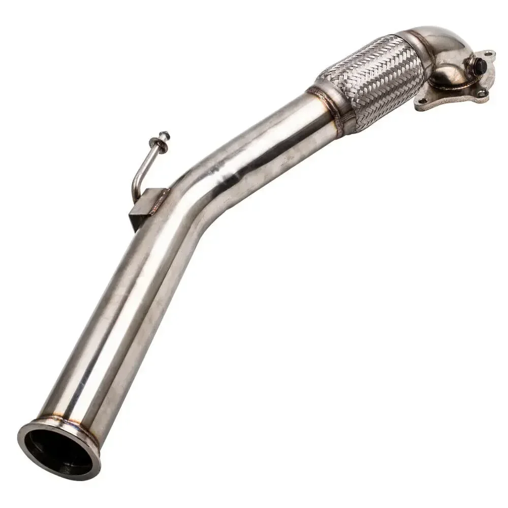 

For VW Golf MK5 MK6 Audi A3 S3 Skoda Octavia Seat Leon Cupra R 2.0T 3" Outlet Stainless Steel Exhaust Muffler Decat Downpipe