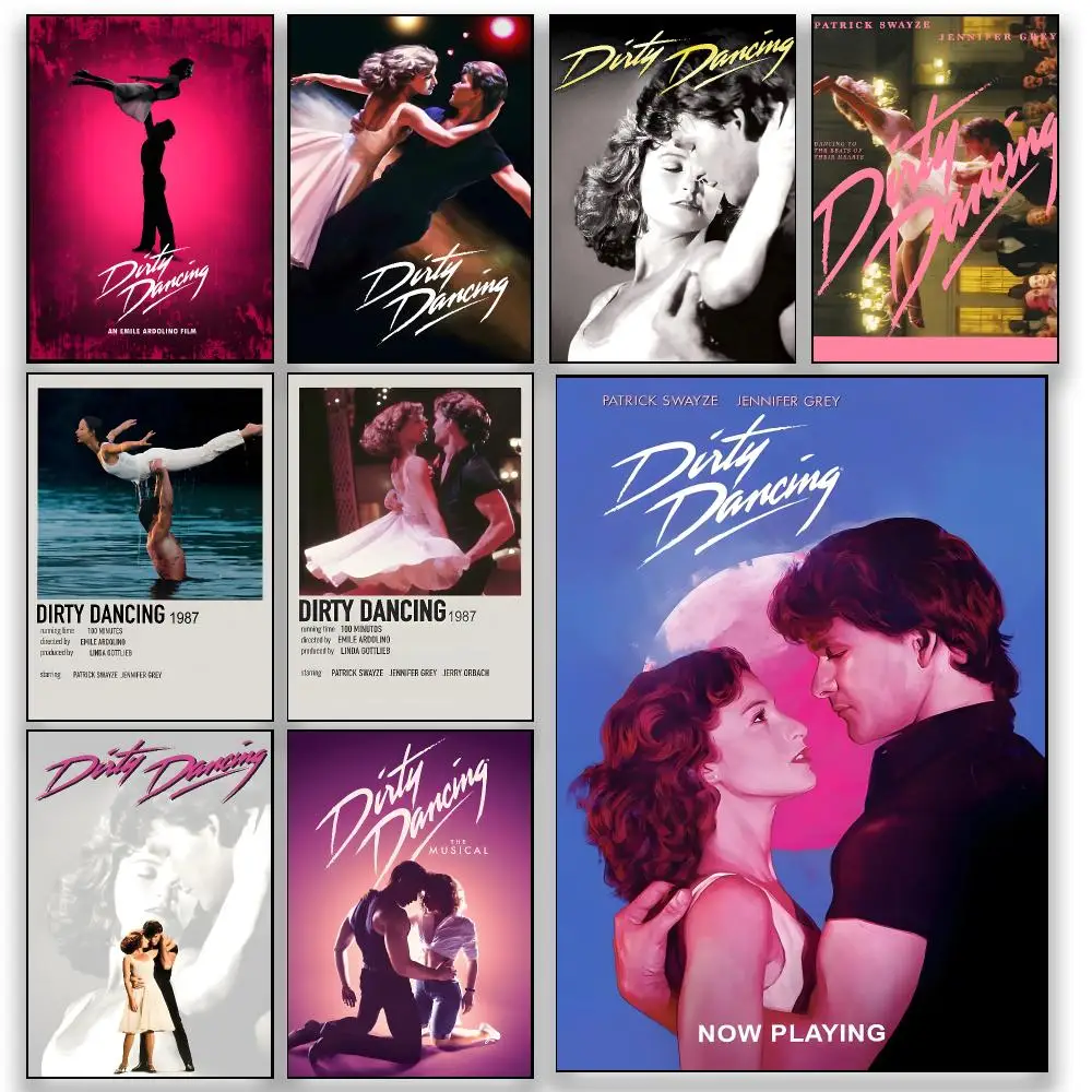 Movie D-Dirty Dancing Romantic Dance Classic Poster HD Wall Decor for Bedroom Living Room Dorm Bar Cafe Office Gift
