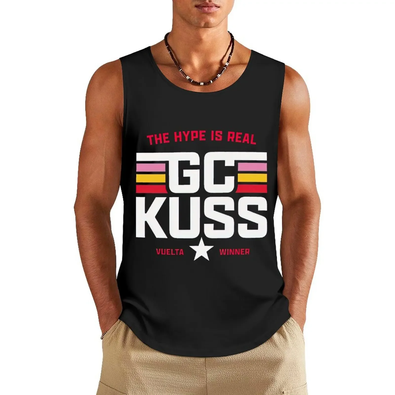 

Casual GC Kuss - Vuelta 2023 Tank Top singlets for men Male vest Vest male Men's singlets