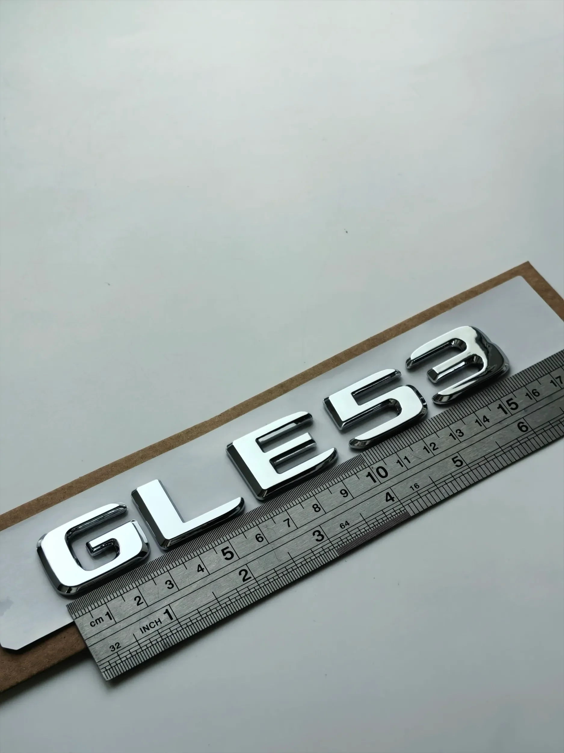 1pc car styling 3D ABS letter sticker for BENZ  SILVER GLE-class  GLE500 GLE400 GLE350  GLE450 body accessories