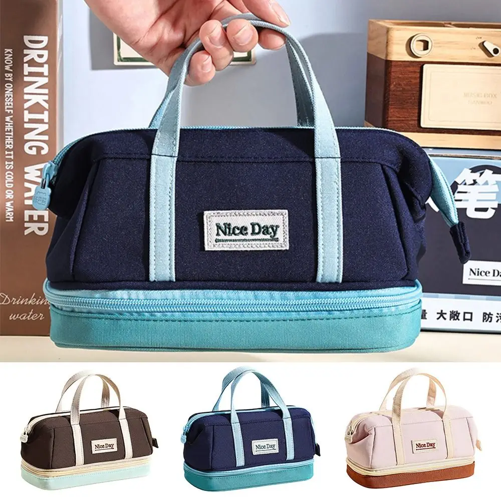 

Многофункциональный портативный пенал, водонепроницаемая сумка для ручек большой вместимости, сумка для канцелярских принадлежностей, школьные принадлежности