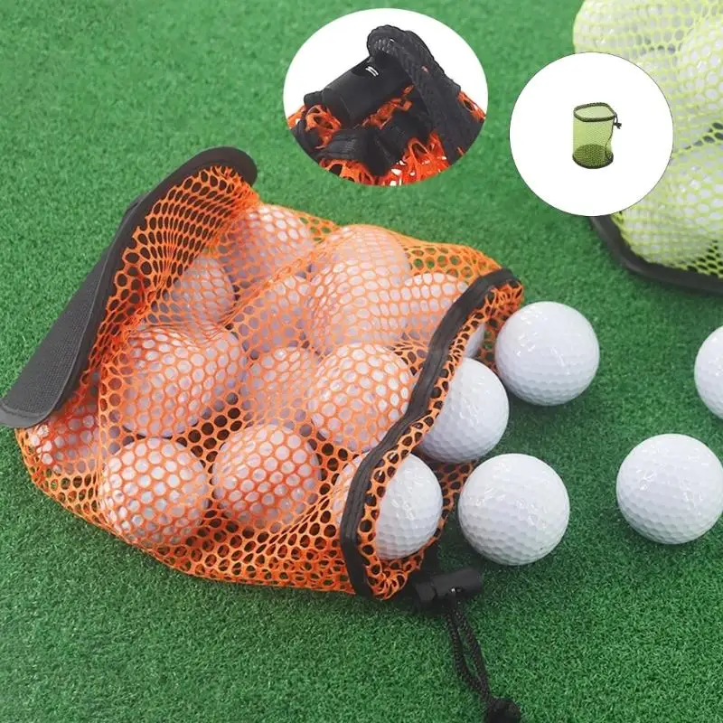 

Large Capacity Golf Ball Mesh Pouches Pack of 4pcs Quick Close Drawstring Bag Machine Washable Organiser 69HD