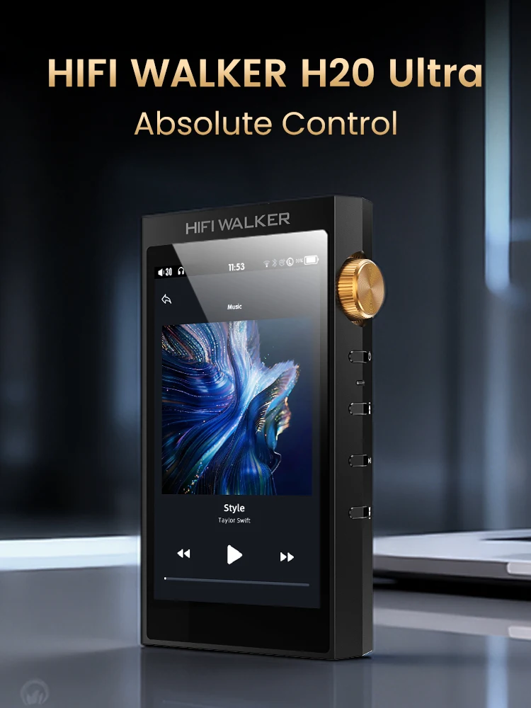 HiFi Walker H2 DAP Musikplayer, MP3 Native DSD128, 64GB bis 512GB, ESS DAC-Chip, USB-DAC, Verlustfreier 2-Wege-Bluetooth LDAC – Detail 23