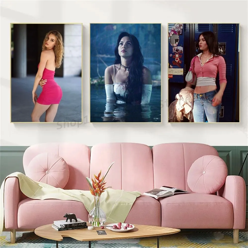 1pc Pop Movie Jennifer Body Poster Self-adhesive Art Waterproof Paper Sticker Coffee House Bar Room Wall Decor