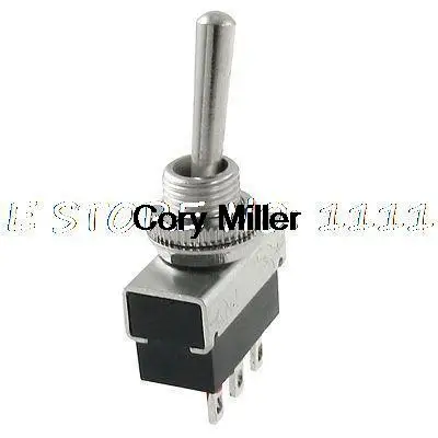 

KN4 3A 250 В переменного тока Вкл./Вкл. 2 положения 1P2T Тумблер SPDT Монтажное отверстие 8 мм