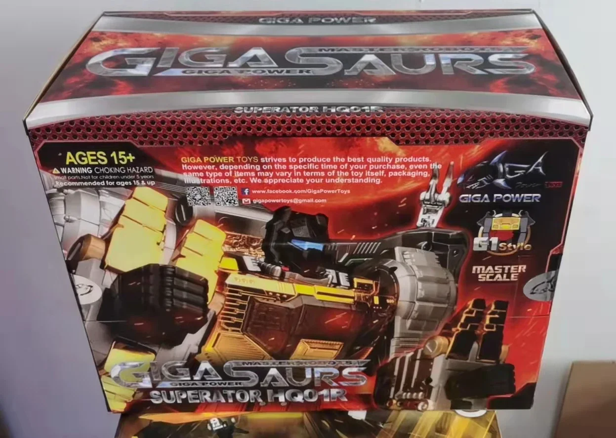 Zabawka do transformacji Gigapower GP HQ01R HQ-01R Superator Grimlock arcydzieło chromowana wersja HQ-05R figurka