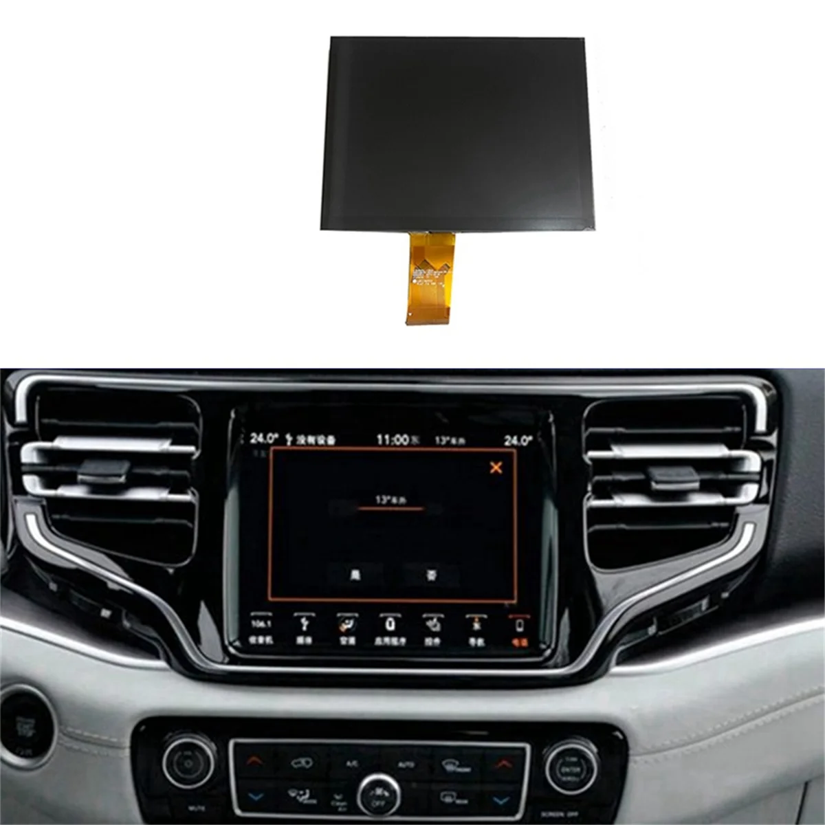 Pantalla LCD Uconnect 4C UAQ de 8,4 pulgadas LA084X01 SL01 para Jeep RAM Chrysler Charger 2017-22, Radio de navegación con pantalla táctil