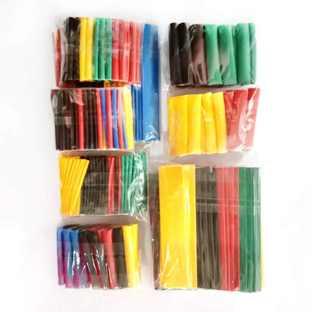 Shrinking Tube Insulated Heat Tube 1 Set 164 Pieces Of Heat Shrink Tubing Polyolefin Workshop Factory Brand New