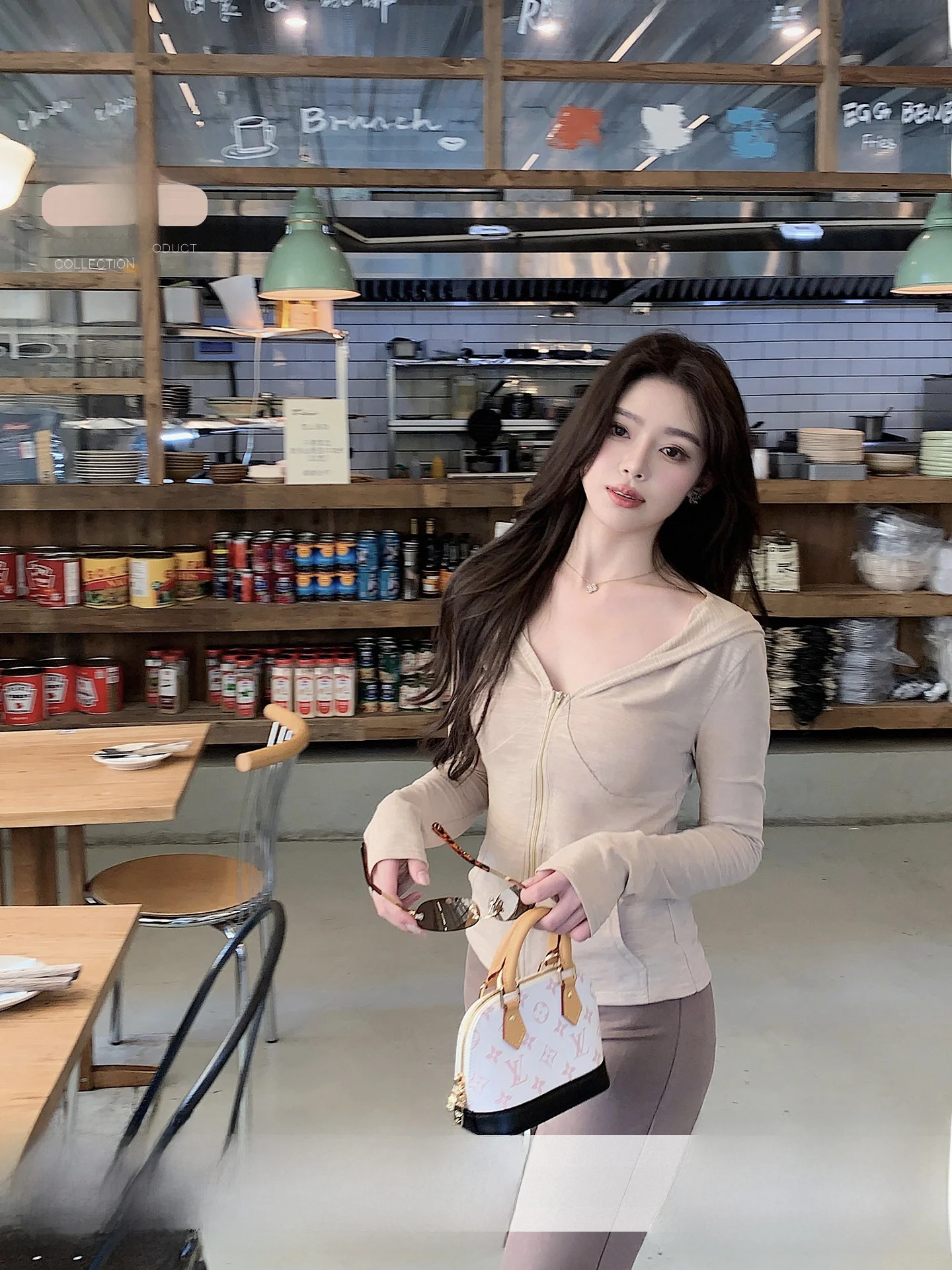 

Casual Summer New Sle Women's Svel V-Ne Hooded Open Cardigan Cotton Light Weight Simple Matchings Sun Protection Top