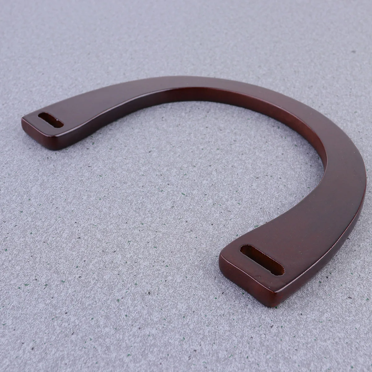 

4Pcs U Shape Wood Handle for Handbag Bag Replacement Simple Elegant Design Comfortable Grip Brown Handbag Handle
