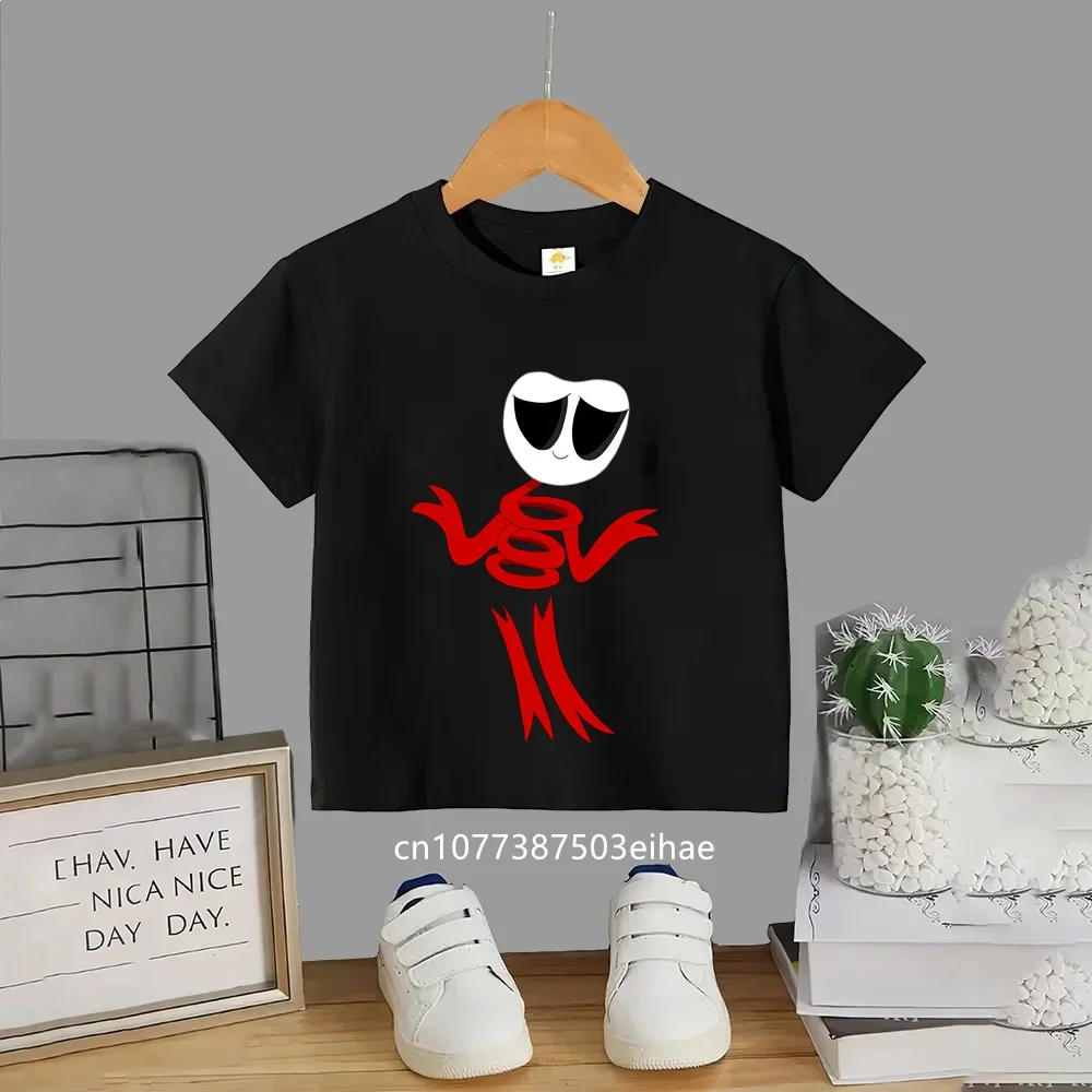 Stylish Children The Amazing Digital Circus Tshirt, Breathable Cotton Short Sleeve Tees, Boys Girls Casual Summer Anime Clothes