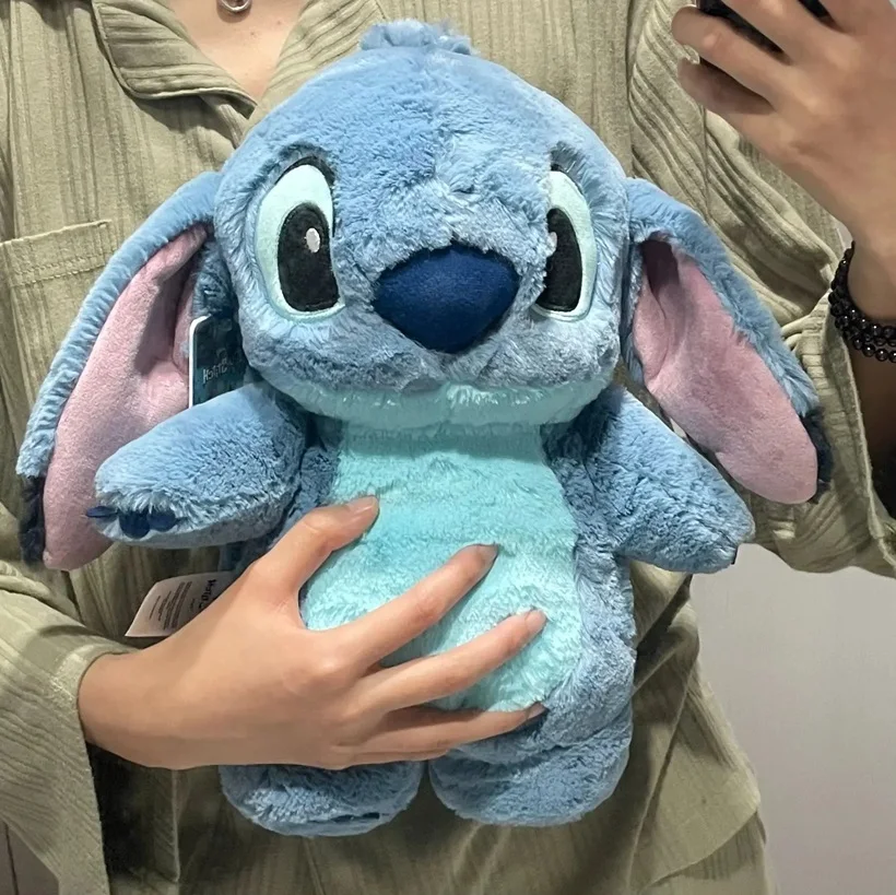 Stitch Disney peryferyjne urocza pluszowa lalka butelka na gorącą wodę ogrzewanie zimowe wypełnione wodą podgrzewacz do rąk torba podgrzewacz do rąk