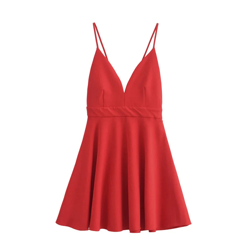 

2025 Hot Autumn New Back Bow Suspenders Dress 98160