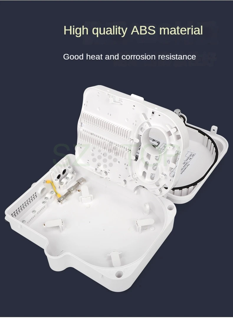 	 24 core optical cable distribution box, optical fiber splitter box, 24 terminal box, for corridor and household