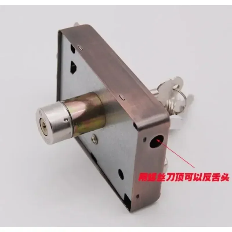 Exterior Iron Door Locks Security Anti-theft Lock Multiple Insurance Lock Wood Gate Lock For Furniture Hardware