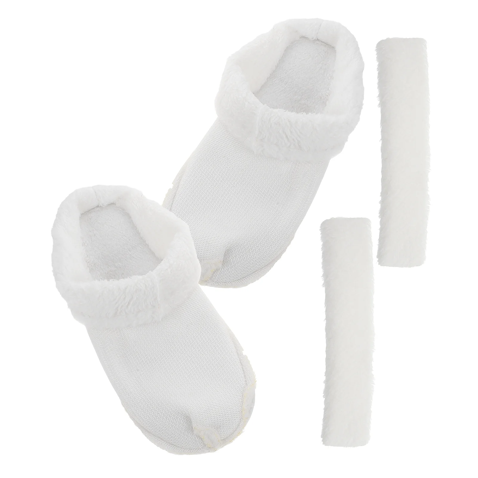 Thermal Cover Heel Protectors Slippers Plush Clogs Liner Foot Warmers Sock Fuzzy Shoes Lining