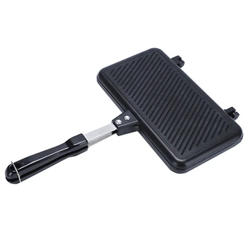 Gas antiaderente Sandwich Maker stampo Grill padella pane Toast macchina per la colazione Pancake cottura Barbecue forno stampo