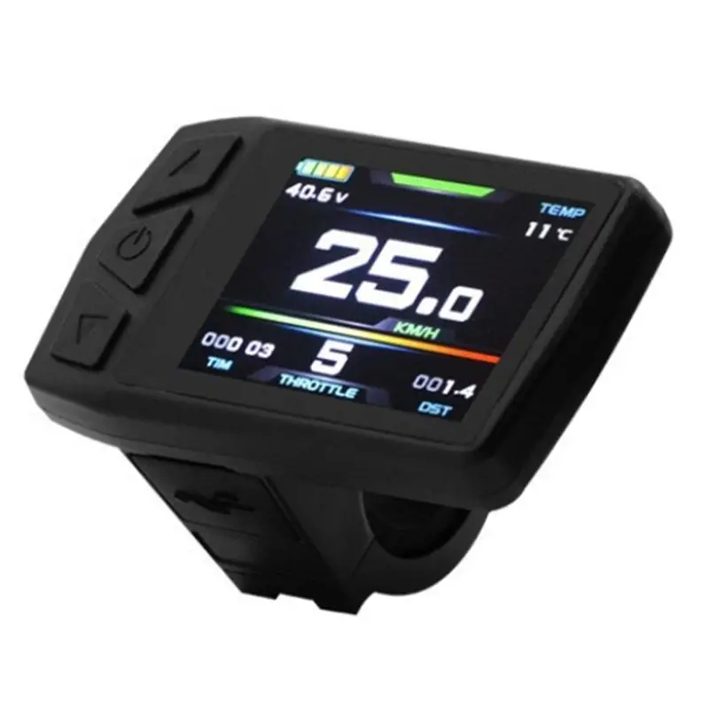 A22F-Ebike Display For KT TF01U Intelligent Colorful LCD Meter Waterproof Joint Electric Bicycle Meter