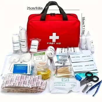 184pcs Emergency First Aid Kit 7