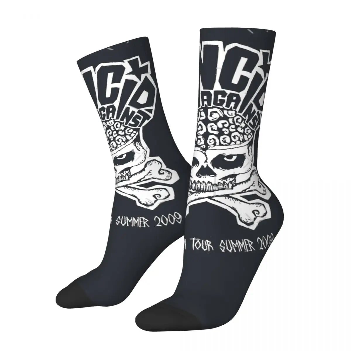 Hip Hop Vintage Punk Rancid Rock Band Fans Men's Socks Unisex R-Rancid Rock Band Printed Crew Sock Boys Gift official-website